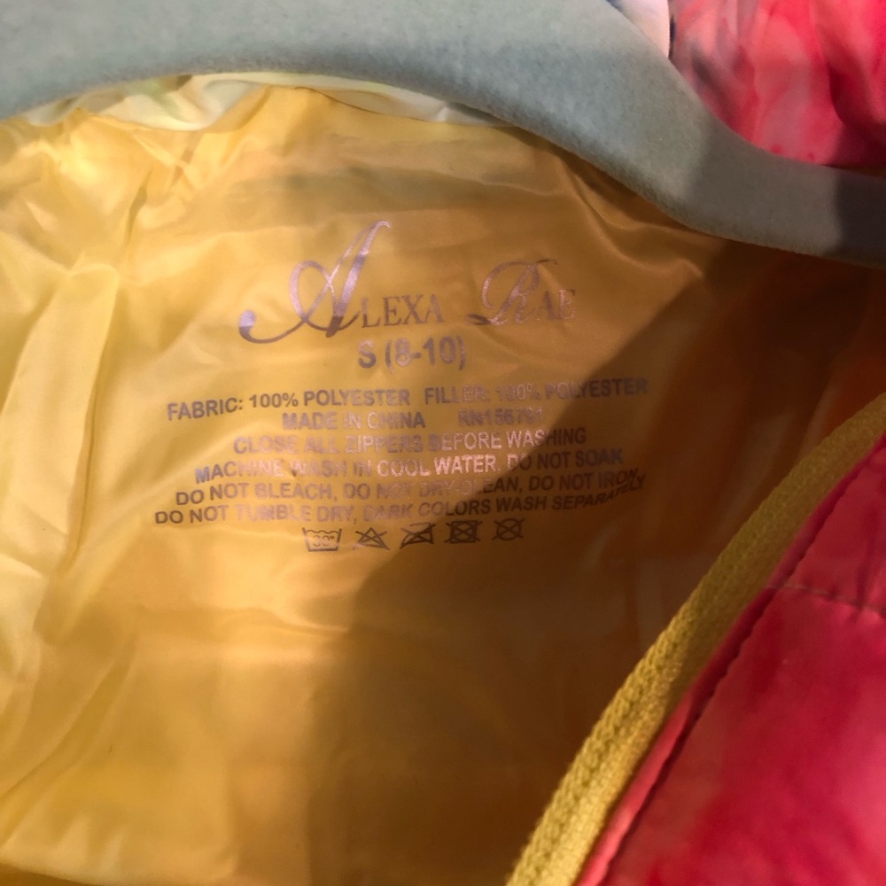 Alexa Rae Kids Colorful Tie-Dye Puffer Jacket - Picture 4 of 6